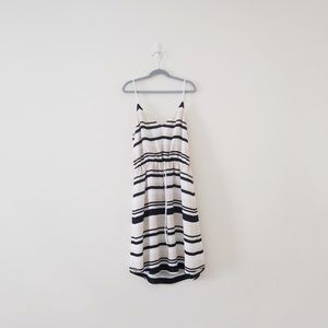 Aritzia Babaton Casimir Striped V Neck Dress